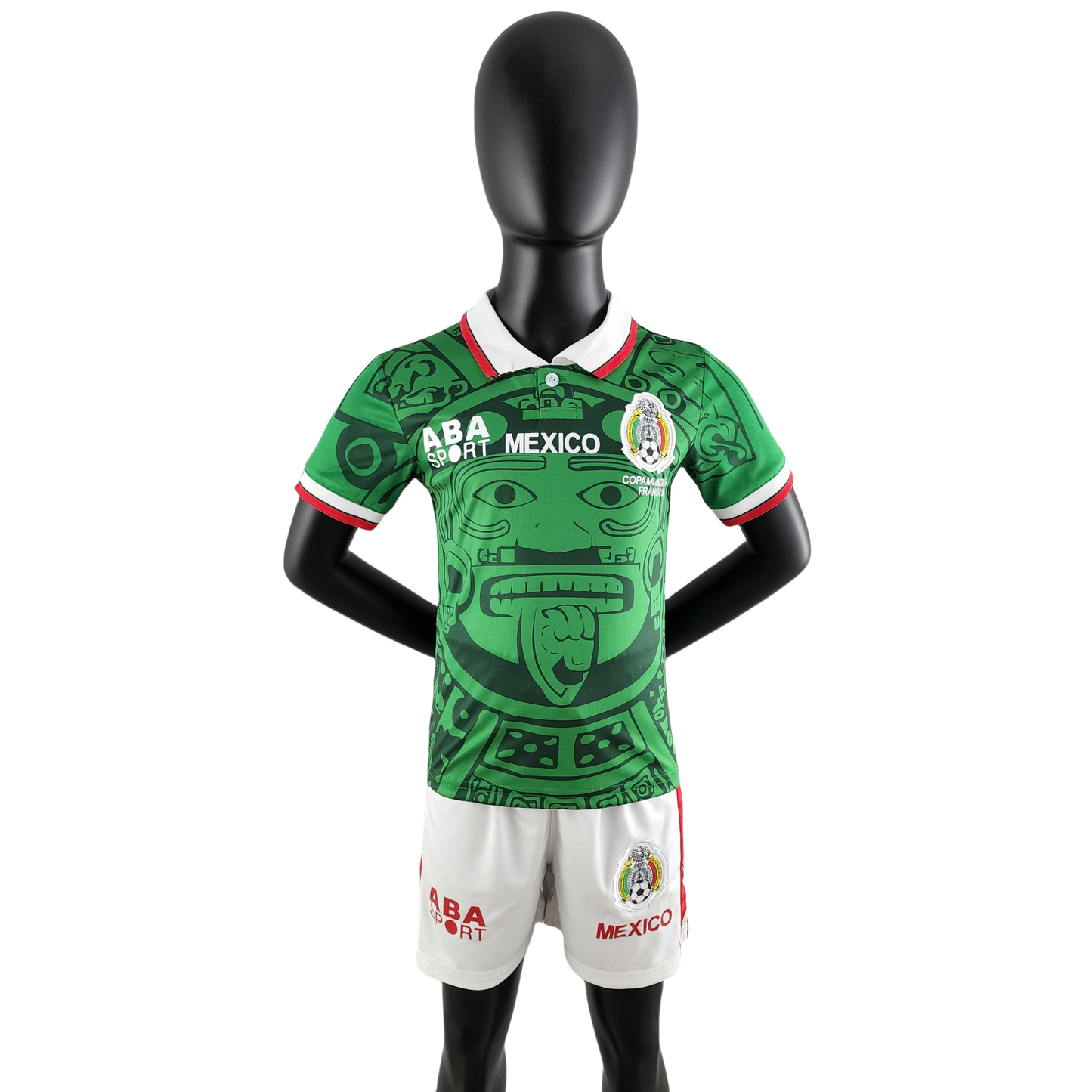 1998 Mexico Home Retro Shirt for Kids